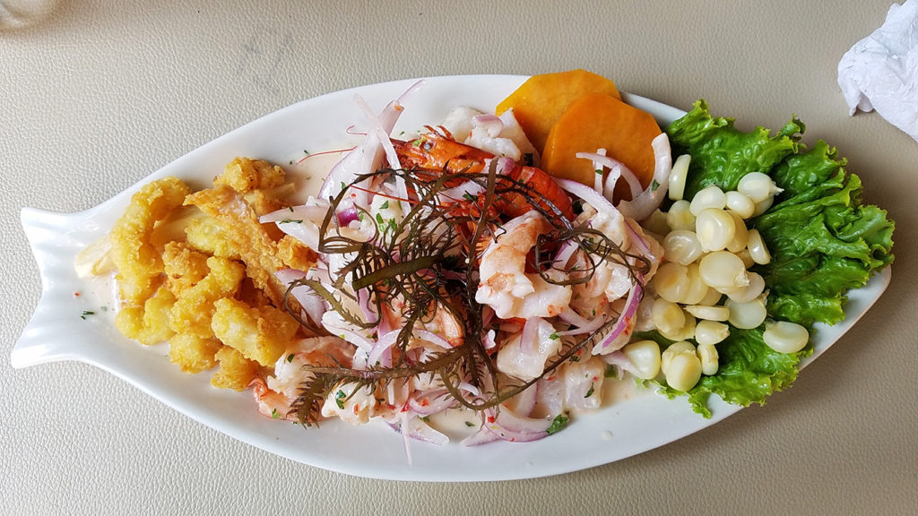 ceviche in Urubamba, Peru