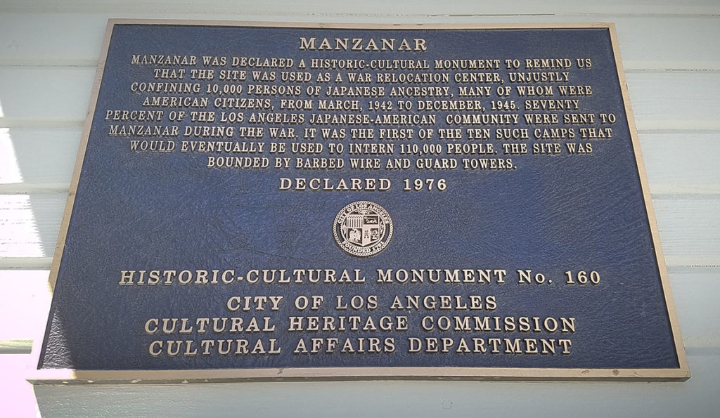 Manzanar, Japanese Internment Camp, Historic Cultural Monument