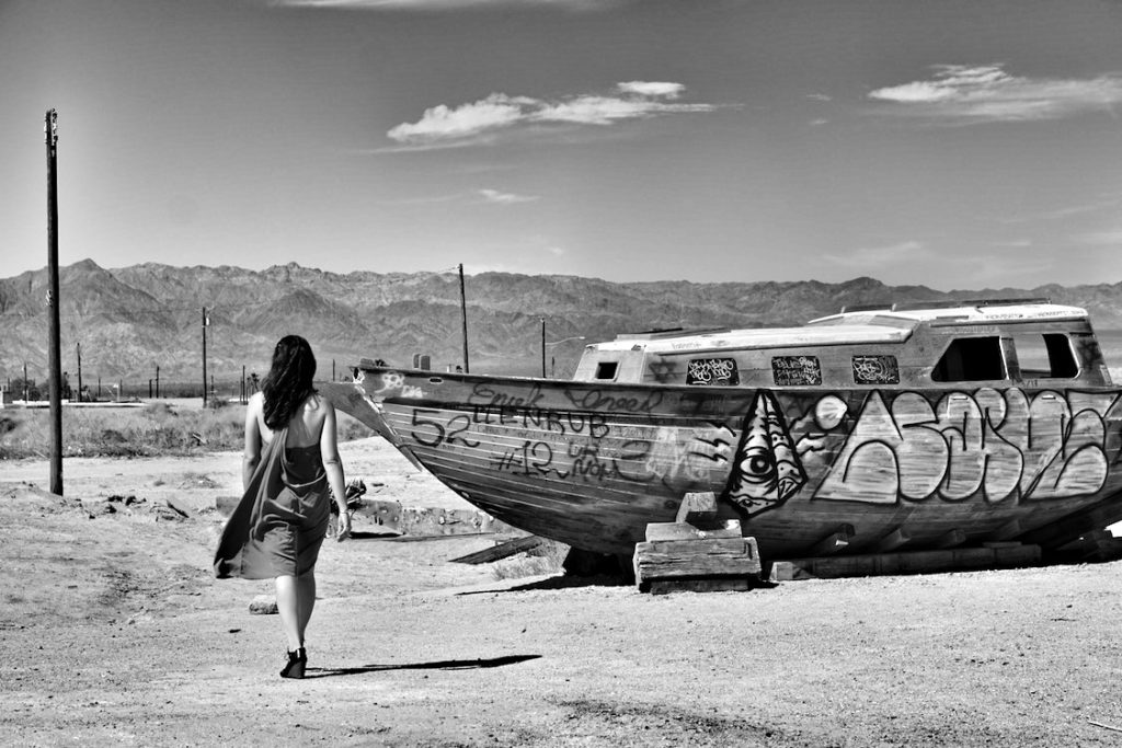Abandoned Boat and Linds in Bombay Beach, California 6/10/17