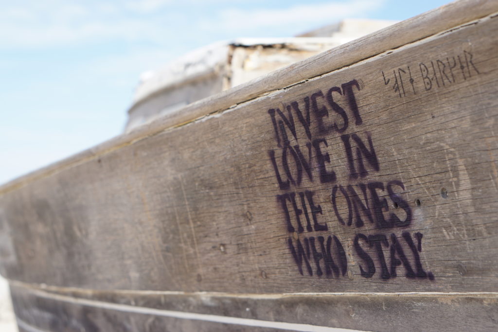 INVEST LOVE IN THE ONES WHO STAY, Salton Sea, Bombay Beach, CA 6/10/17