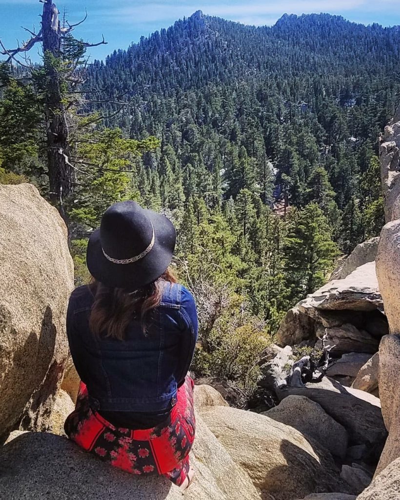 Admiring the views during a Palm Springs weekend getaway