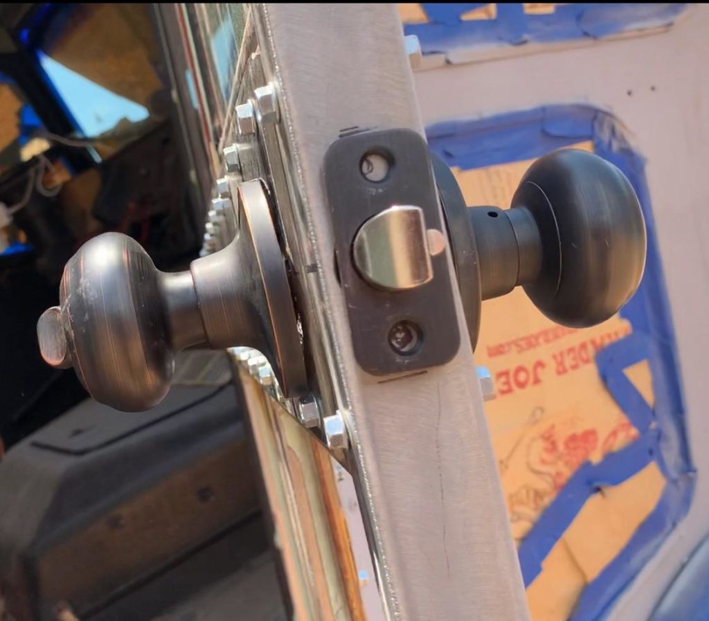 Bus Build Security Door Knob and Lock