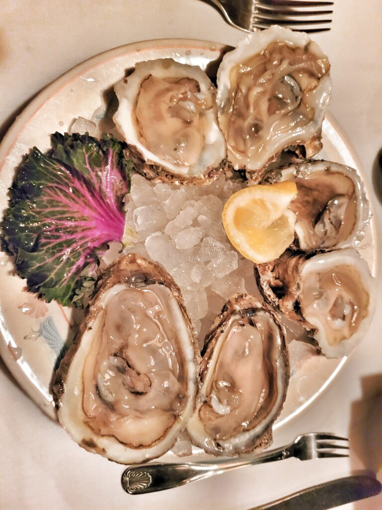 Oysters from Sea Chest Oyster Bar in Cambria