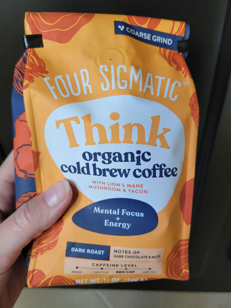 Four Sigmatic Mushroom Coffee - organic cold brew packaging