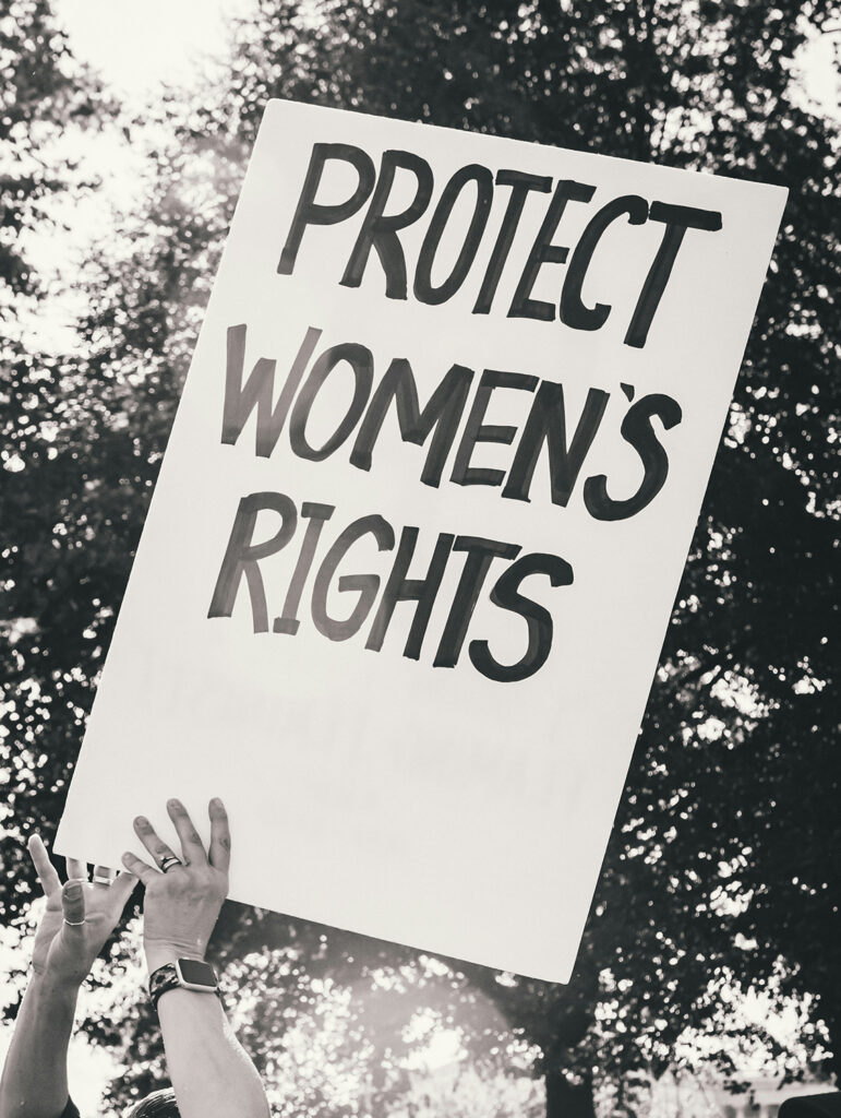 Sign that reads Protect Women's Rights