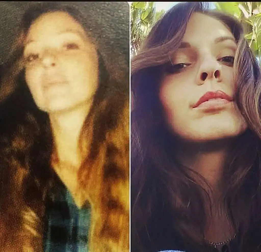 Mama & I side by side