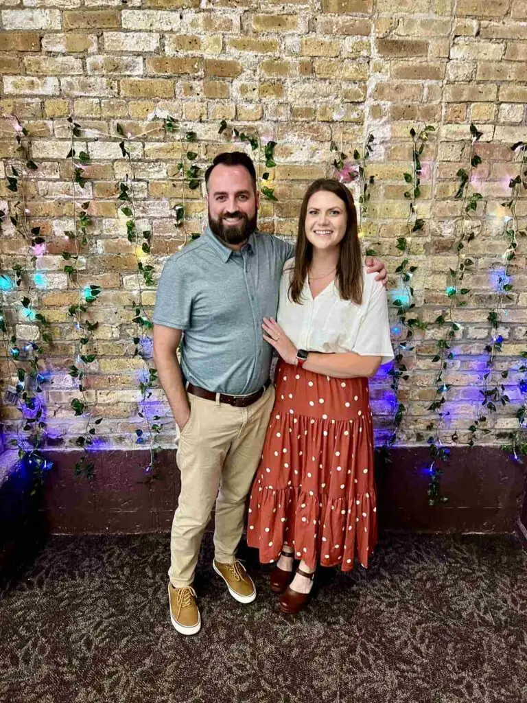 Amanda Schoenbeck and her husband