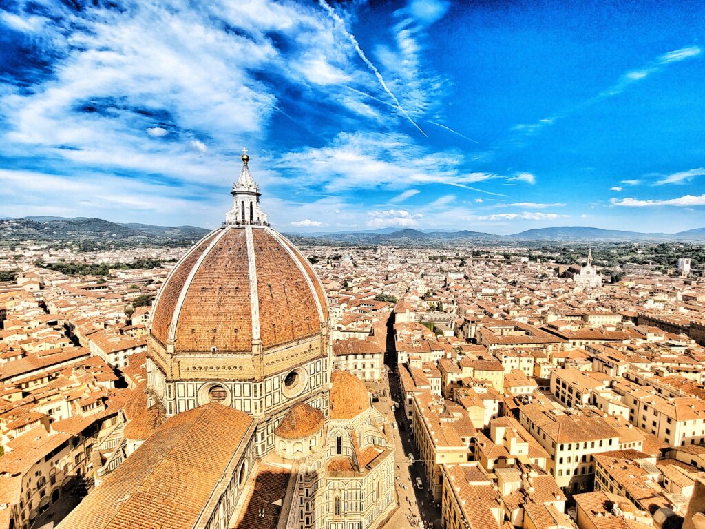 Florence, Italy, view from the top of Giotto's Bell Tower