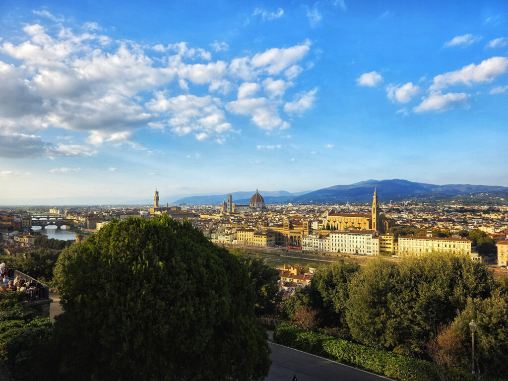 view of Florence from Piazzale Michelangelo