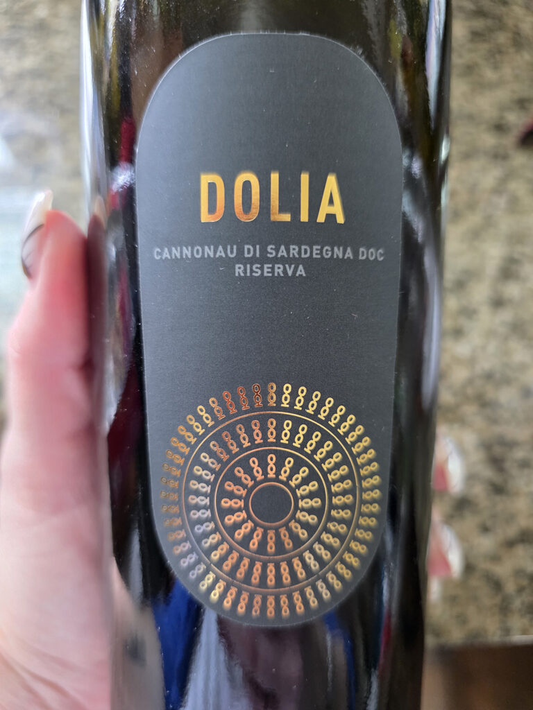 Dolia Riserva Cannonau di Sardegna label